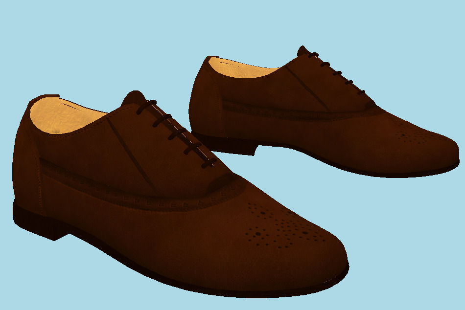 Leather Shoes 3d model