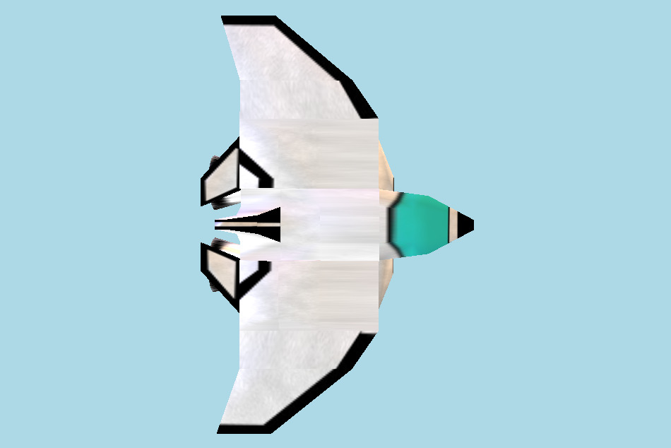 Lowpoly Spaceship 3d model