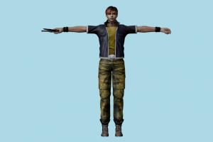 Steve CVX Resident-Evil, RE, resident, evil, man, male, people, human, xna, characters, rigged