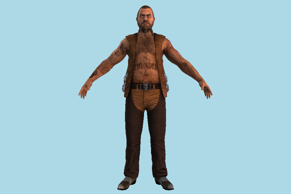 Fireburst - Moses Man 3d model