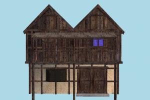 House house, home, building, medieval, build, apartment, flat, residence, domicile, structure