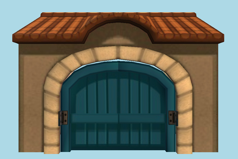 Pokémon X / Y Vaniville Town Gate 3d model