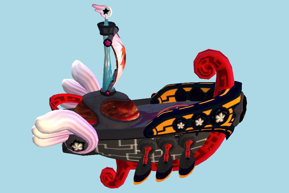 Kirby`s Return to Dream Land Lor Starcutter Boss 3d model