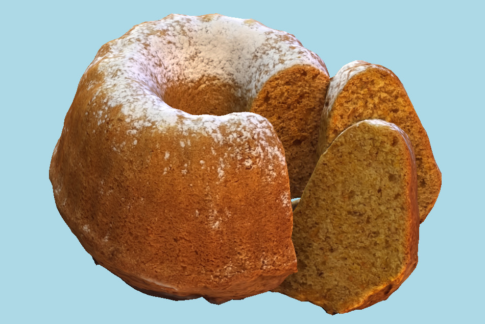 Gugelhupf Cake 3d model