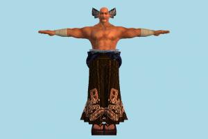 Heihachi Mishima tekken, aged, man, old, male, people, human, character, carate