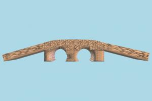 Bridge bridge, wall, castle, build, structure