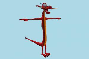 Mushu tiger, panther, dragon, animal-character, character, cartoon