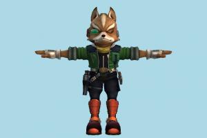 Brawl Fit Fox animal-character, character, cartoon, fox