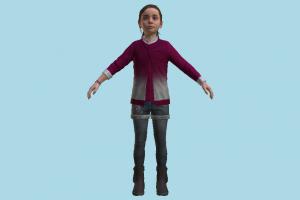 Alice Young Girl Detroit, Become-Human, girl, child, kid, young, cute, little, female, woman, people, human, character, person