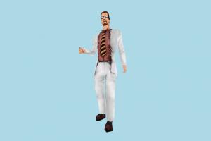 Dr Freeman mdl, hlmdl, halflife, characters, animated