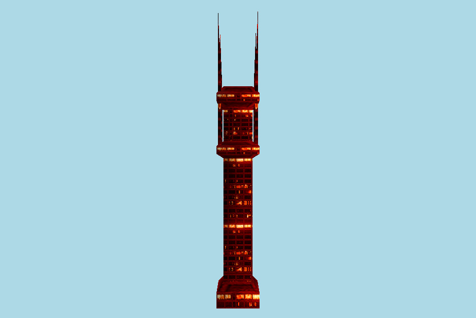 Sci-Fi Skyscrapers 3d model