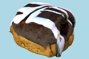 Glaze Bun cruller, cookies, cupcake, bread, chocolate, cake, pastry, breakfast, baked, sweets, candy, dessert, delicious, krapfen, scanned