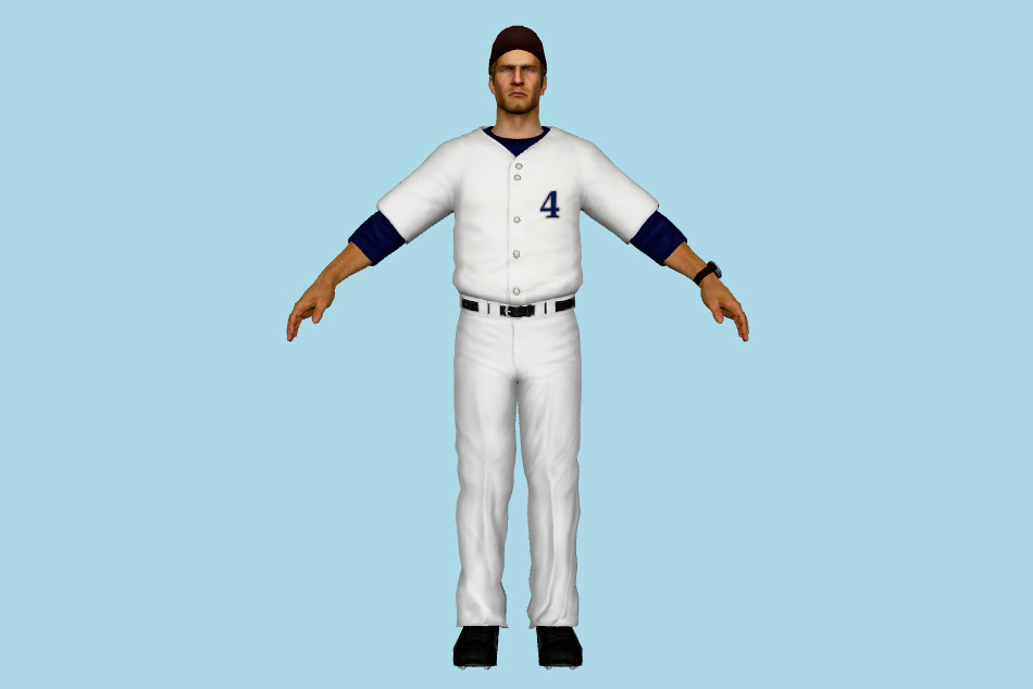 Chuck Greene Baseball Uniform 3d model