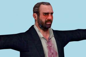 Man DR1, bloody, man, male, people, human, character