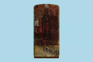 Cola Machine cola, machine, arcade-machine, old, damaged, broken