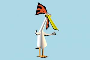Chicken rooster, hen, chicken, bird, cartoon, lowpoly