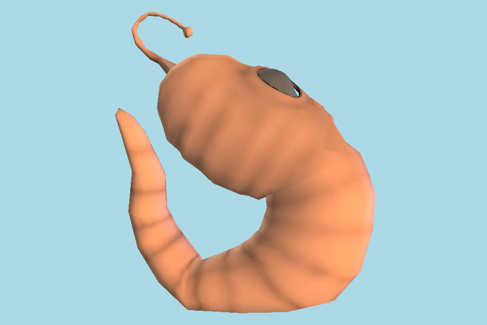 Worm 3d model