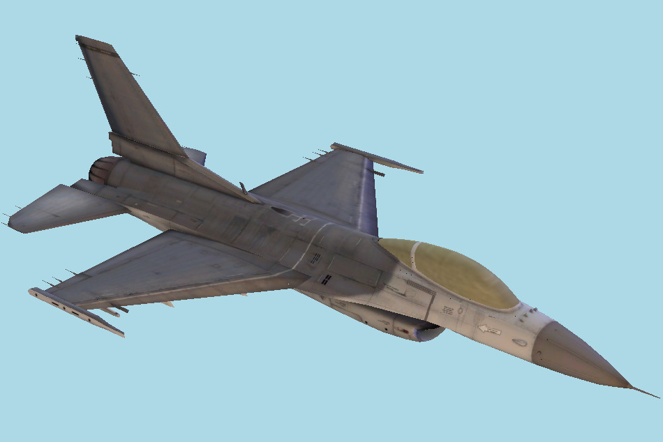 F-16C Fighting Falcon Spaceship 3d model