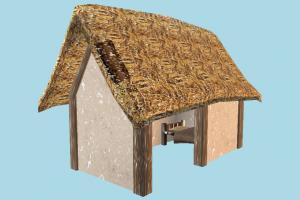 House cabin, hut, cottage, shanty, shack, small, house, home, farm, country