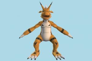 Growlmon Pokemon, Pokémon, Digimon, dragon, animal, animals, cartoon