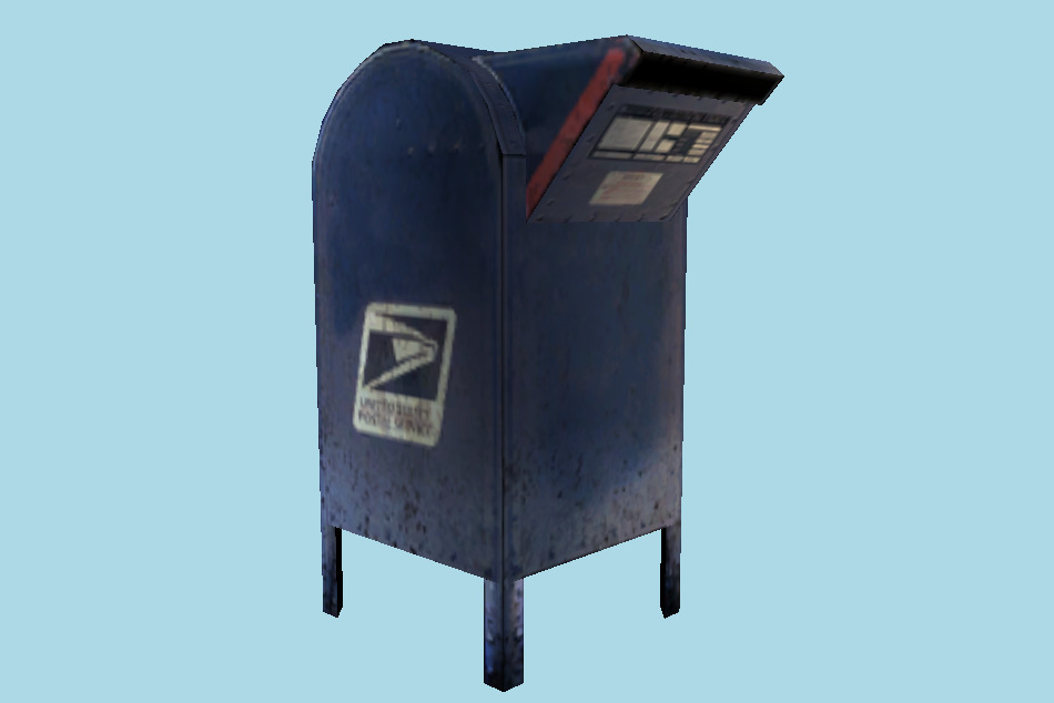 USPS Snorkel Box 3d model