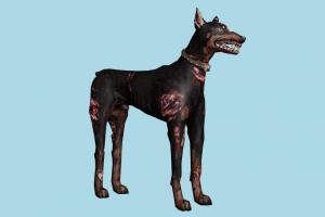 Cerberus Resident-Evil, RE, resident, evil, monster, dog, xna, characters, rigged