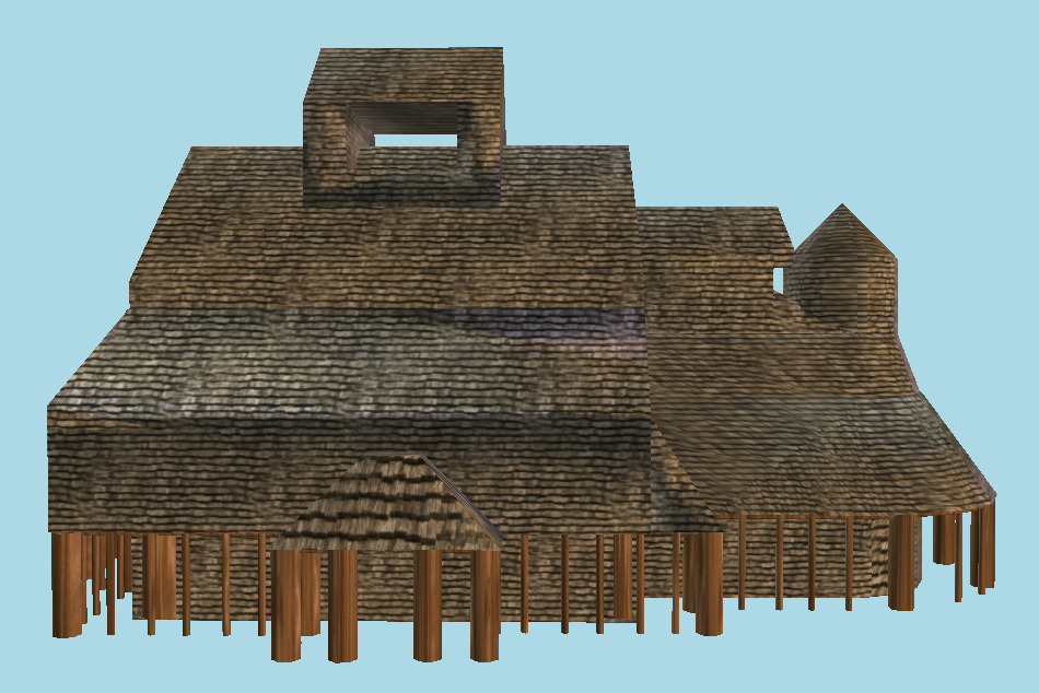 Borgund Stave Church 3d model