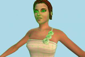 Female Dressing Bride bride-female-dressing-3d-model-4