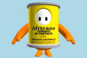 Fall Guys fallguys, fall-guys, animal-character, character, fall, guys, peru, cartoon, toony, animy