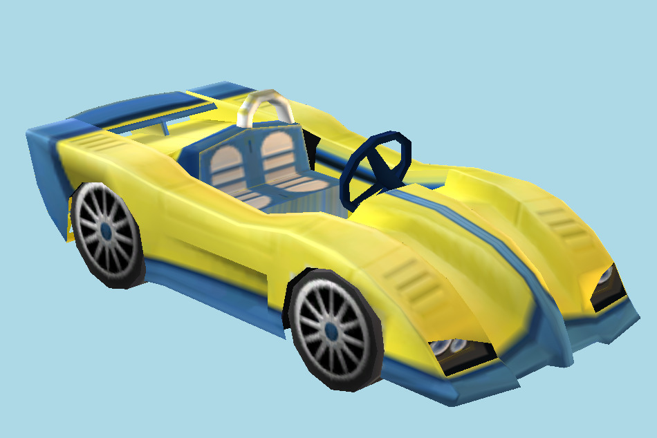 CTR Crash Tag Team Racing Car 3d model