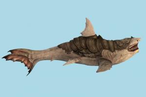 Shark shark, fish, sea-creature, monster, fantasy, fishing, sea