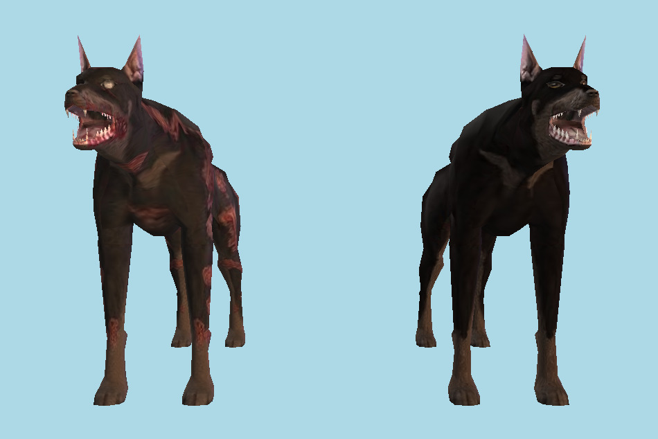 Zombie Dog 3d model
