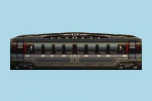 Low-poly Train train, ore, railway, railroad, rail, engine, truck, vehicle, low-poly