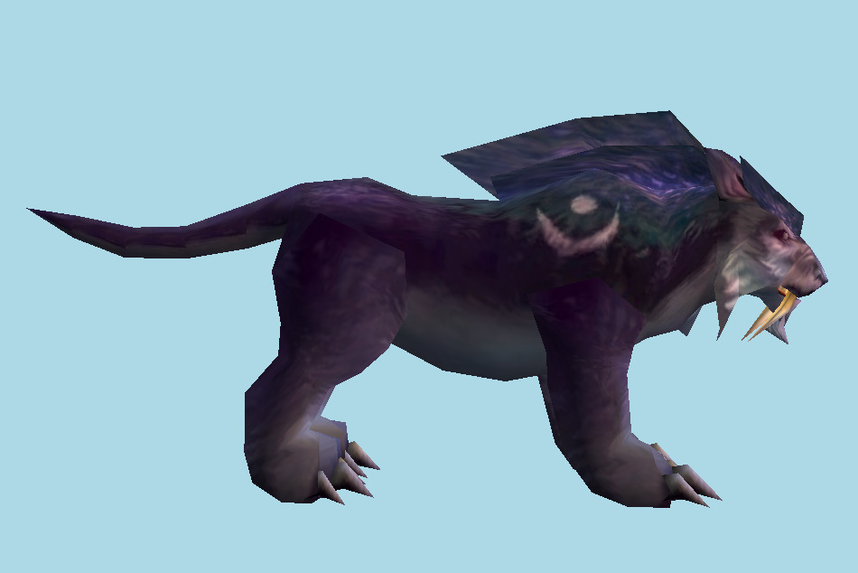 Night Elf Druid Cat Form 3d model