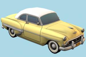 Classic Car vehicle, car, retro, vintage, old, coupe, simple, carriage, transport