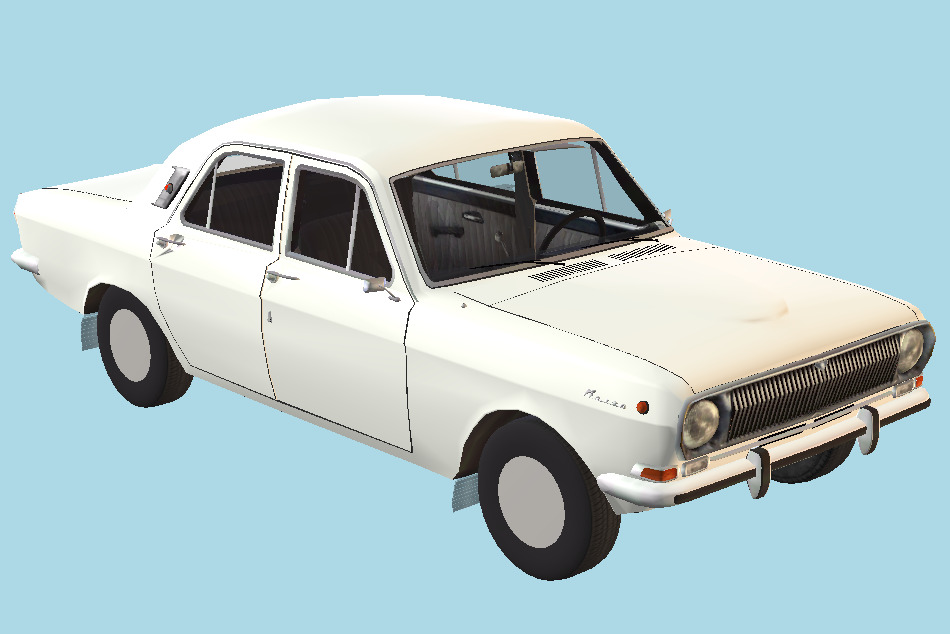 GAZ-24 Volga Car 3d model