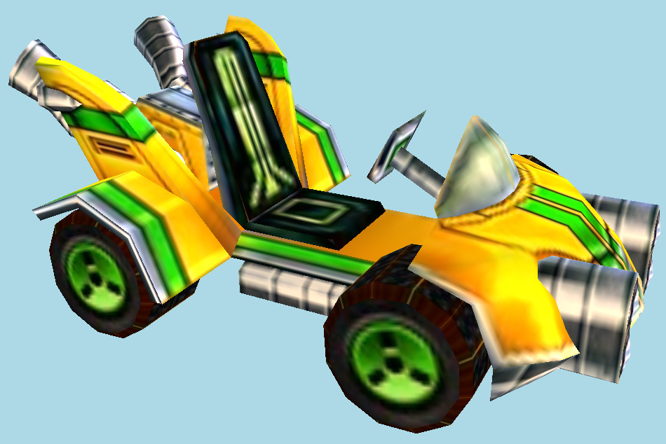 Crash Nitro Kart N. Oxide Team Bike 3d model