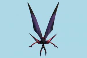 Lulu butterfly, dragon, animal, animals, devil, cartoon