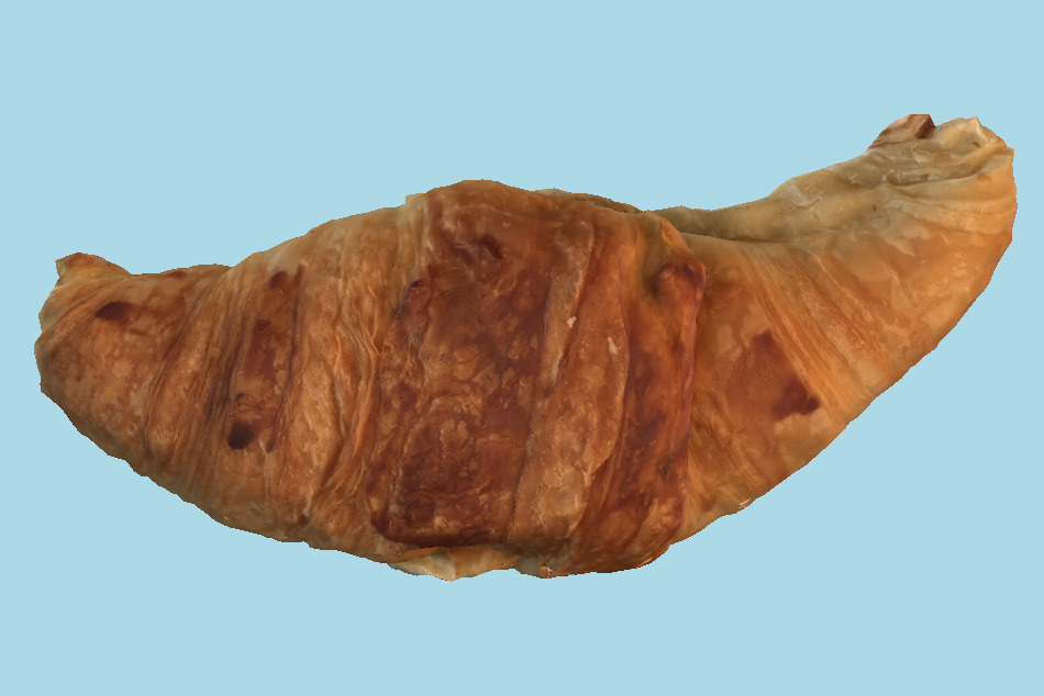 Croissant Au Beurre 3d model