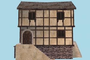House house, home, building, medieval, build, apartment, flat, residence, domicile, structure