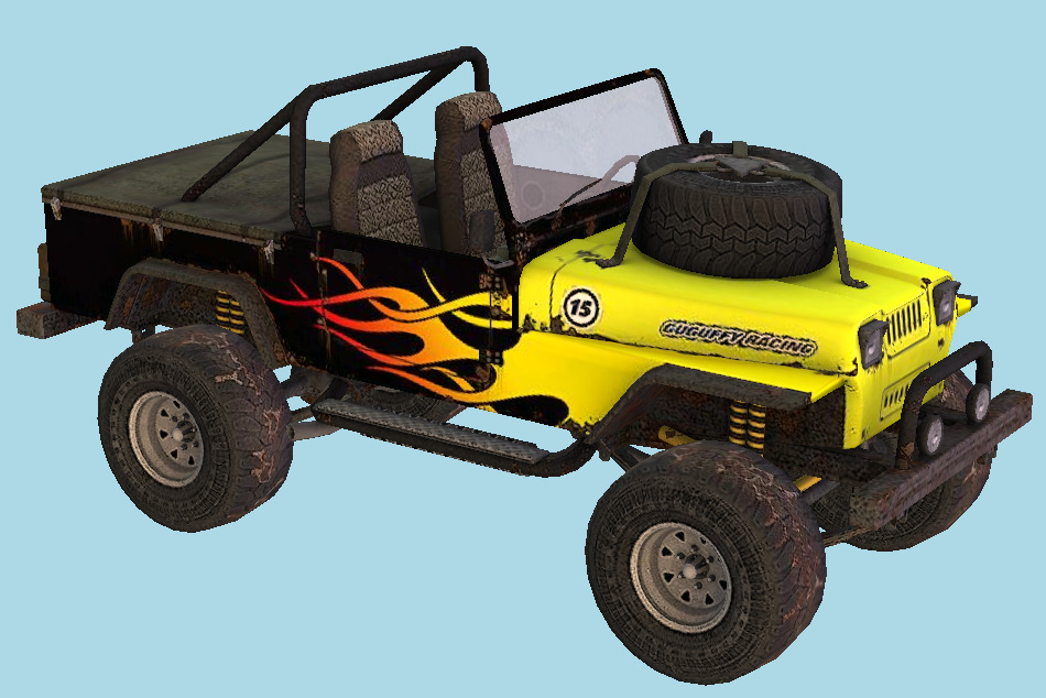 Fireburst - Offorad Car 3d model