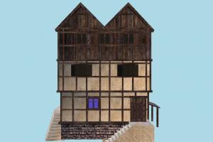 House house, home, building, medieval, build, apartment, flat, residence, domicile, structure