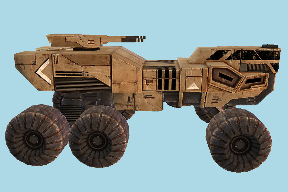 Mass Effect 3 - Tomkah Truck 3d model