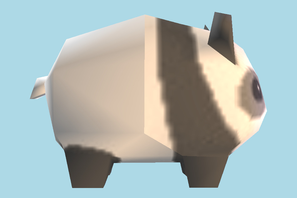 MySims Kingdom Panda Lowpoly 3d model