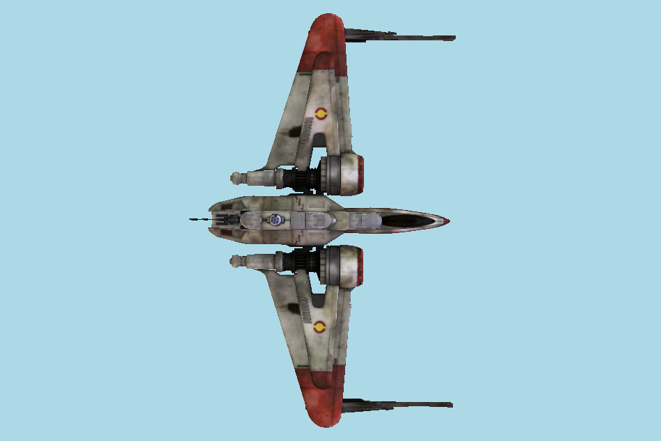 Star Wars ARC-170 Starfighter Spaceship 3d model