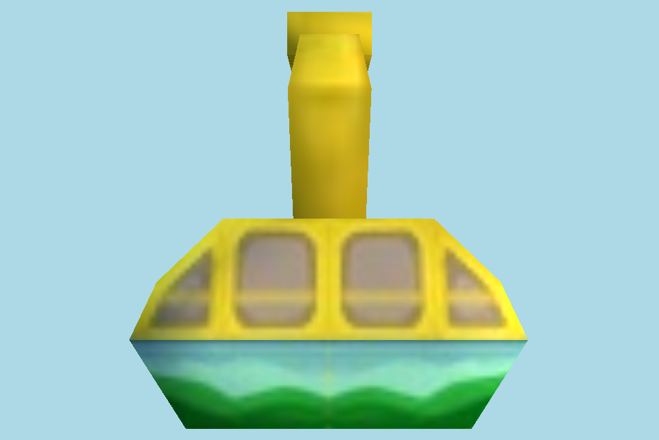 Pokémon Omega Ruby / Alpha Sapphire Cable Car (Overworld) 3d model