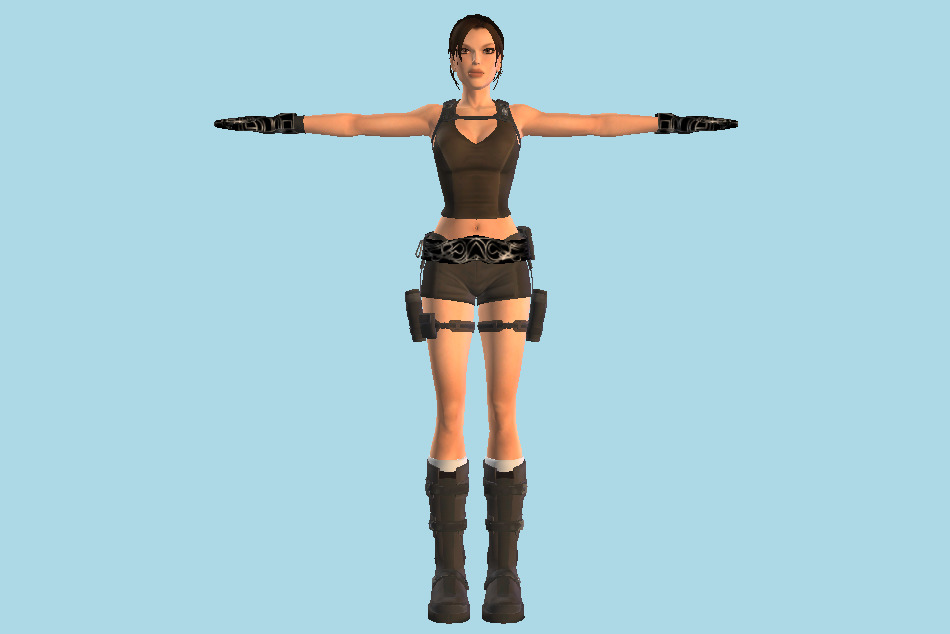 Lara Croft 3d model