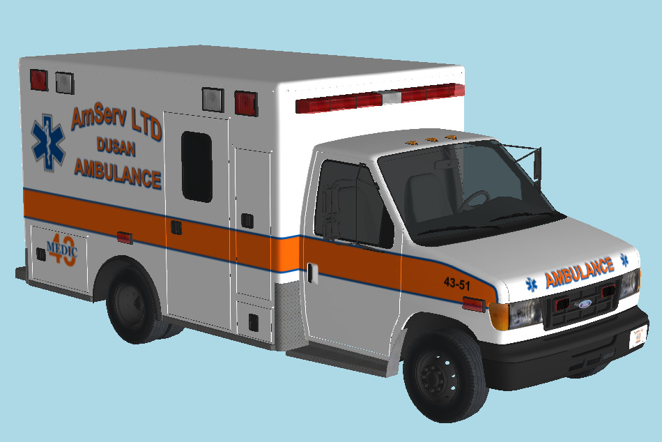 Ambulance Car 3d model