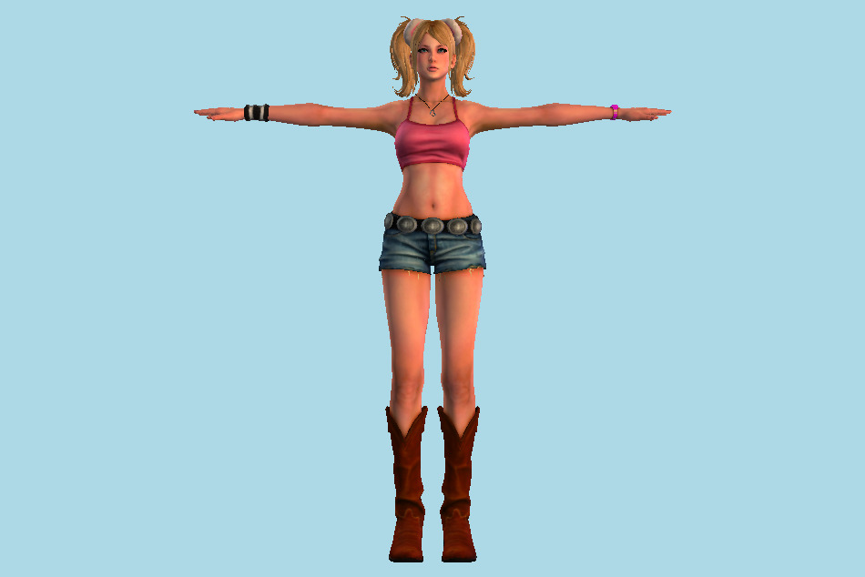 Lollipop Chainsaw - Juliet Starling Daisy Sexy Girl Casual 3d model