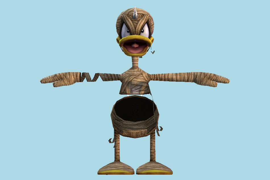 Kingdom Hearts 2 Halloween Donald Duck (Halloween Town) 3d model